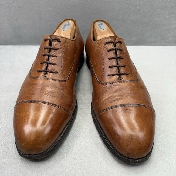 Crockett & Jones Whitehall Mens Size US 10.5 (UK 9.5) Oxfords Brown Leather 330 - Picture 2 of 9